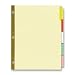 BSN20065 - Insertable Tab Indexes,5-2 Wide Tab,11x8-1/2,Buff/MI
