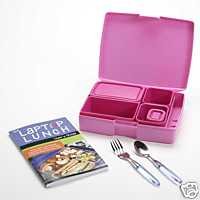 Laptop Lunch Bento Set - Pink