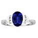 14k White Gold Round Tanzanite and Diamond Ring 1.82 TCW