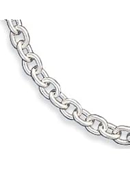 Sterling Silver Fancy Link Necklace QH1045-18"