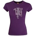 Manchester United Rhinestone Devil T-Shirt - Purple - Womens