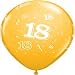 Qualatex 11 Round Feive Assorted Balloon (Multi-Pack 100)
