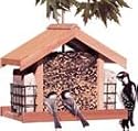 Perky Pet 50144 Deluxe Chalet Cedar Feeder, 5 lb capacity