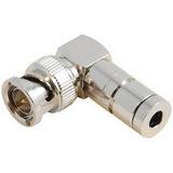 Cables to Go 40992 Right Angle Compression BNC Connector for Miniature Coax - 10 Pack (Chrome)
