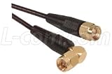 RG174/U SMA-SMA Right Angle 50 Ohm Coaxial Cable Assemblies 1.0 FEET