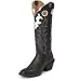 Women's Tony Lama 3R 16 Classic Calfskin Pull On Western Cowboy Boots
