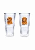Tervis Tumblers - Dog- Golden Retriever - 24 oz Big T - set of 2