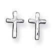 Sterling Silver Cross Mini Earrings