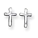 Sterling Silver Cross Mini Earrings
