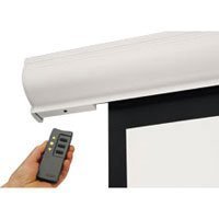Da-Lite Designer Contour Electrol HDTV Format Electric Wall and Ceiling Projection Screen with Integrated Infrared Remote, 52