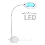 Quality Magnifier Floor Lamp for Reading - X-Large Lens - 60 LED
