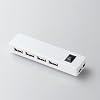 エレコム 充電できる セルフ&バス対応4ポート USB2.0ハブ(ホワイト) U2H-FC014SWH