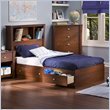 South Shore Mika Kids Twin Storage 6 Piece Bedroom Set with Memory Foam Mat ....