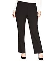 Plus Straight Leg Flat Front Trousers