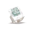 Textured Rectangle and Ancient Glass Ring