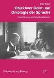 Objektiver Geist und Ontologie der Sprache: Nicolai Hartmann und Hans-Georg Gadamer