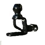 Atv Tek Trio Hd Hitch Ball Mount Reinforced Tow Loop Tie-Down Point Clevis Pin Hole