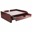 Rolodex 82449 Harmony Wood Monitor Stand, 13-1/2W X 12D, Mahogany
