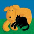PoshTots - 448-W1-MG Doggy and Kitty