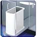 Hafele 4.75 gallon plastic pull out trash can