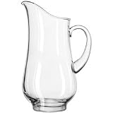 Libbey 17877241 76 Ounce Footed Elegant Crisa Pitcher (08-1087) Category: Glass Pitchers... by Libbey