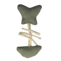 Catit Terra Toys with Catnip – Linen Toy with Raffia Green Fish