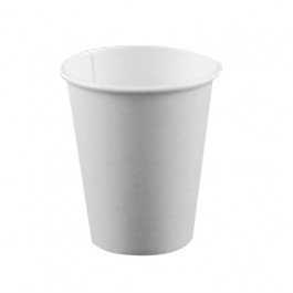 8 oz. White Paper Hot Cup - 1000 per case