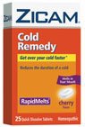 Zicam Cold Remedy, Cherry Flavor, Rapid Melts Quick Dissolve Tablets, 25 ct.