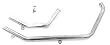 Chrome 1.75 Upswept Header Exhaust Pipes For Softail Evolution 1986-1999 - Frontiercycle (Free U.S. Shipping)