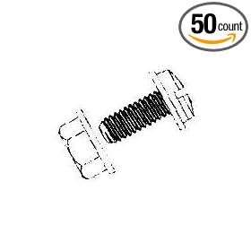 1/4-20X5/8 Nylon License Screw with Nut (50 count)
