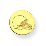 14K Cleveland Browns Disc Tie Tac