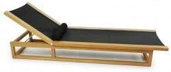 Maya Teak Chaise Sling Lounger