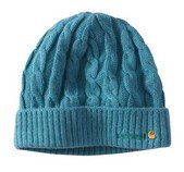 Carhartt WA061 Women's Cable Knit Hat Blue Topaz Heather One Size