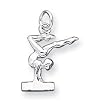 Sterling Silver Gymnast Charm