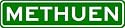 METHUEN City Limit Sign - High Quality Aluminum
