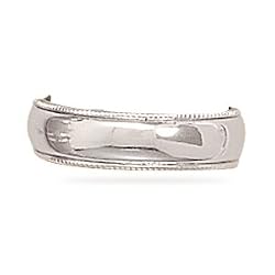 Polished with Edge Toe Ring