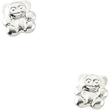 14K Yellow Gold Childrens Teddy Bear Earring