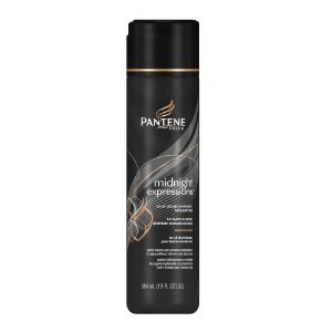 Pantene Pro-v Midnight Expressions Daily Color Enhancing Shampoo, for All Black Shades, 13 Oz.