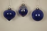 ORNAMENT CRACKLE COBALT BLUE