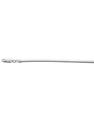 Sterling Silver 4 mm Omega Necklace Italian Nickel Free 3/16 inch wide, sizes 7 - 20 inch