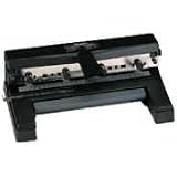 Heavy-Duty Punch, Adjustable Center, 2-4 Holes, 9/32, Black, Sold as 1 each