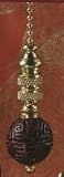 Finial Showcase Oriental Treasures Series Faux Cinnabar Navy Ball Fan Pull- FP154/FP154