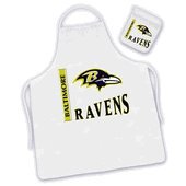 Baltimore Ravens Barbecue Apron and Mitt Set