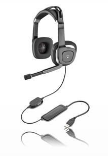 Plantronics .Audio 510 USB Multimedia Stereo Headphones w/Boom Microphone & Inline Volume Control