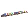 PASTEL NAME TRAIN - 10 LETTERS AND TRACK