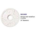 Fanimation M24LMW 24 Medallion Banana Leaf Matte White