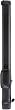 Black Pyramid Shape Silk Sleeve Hard Billiard Pool Cue Case - Billiards Equipment