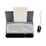 Mouse Pad, w/ EasyFlip Wrist Rest, Non-Skid Base, Black