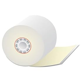 Two-Ply Credit/Debit Verification Rolls, 2-1/4 x 70 ft., White/Canary, 50/Ctn