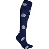 Red Lion Volleyball Print Knee High Socks